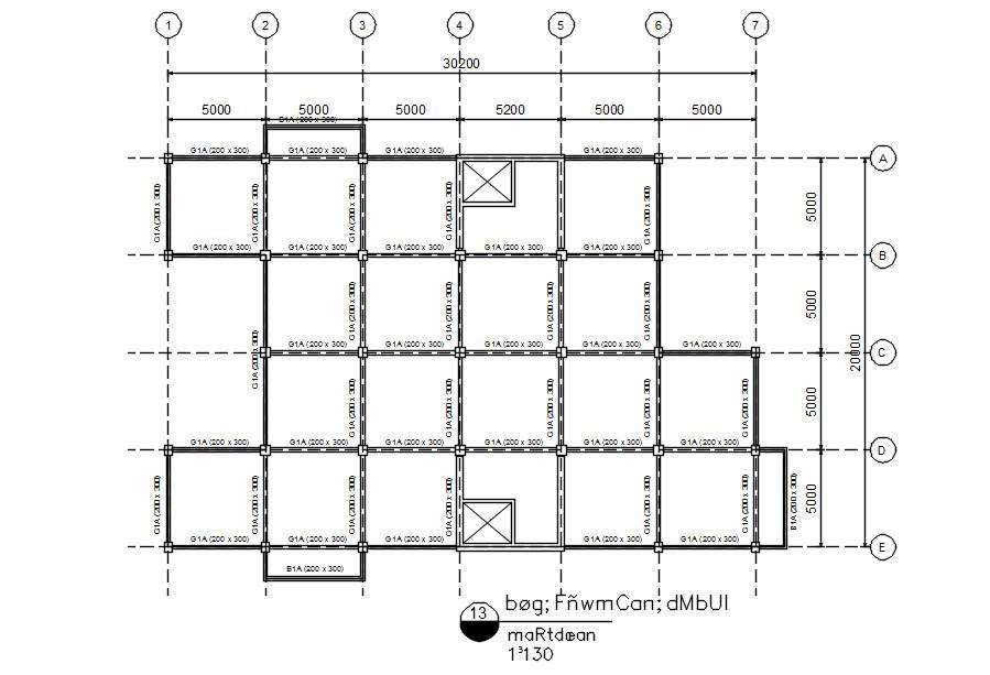 Column Beam Layout Plan Autocad Drawing Dwg File Cadbull – NBKomputer