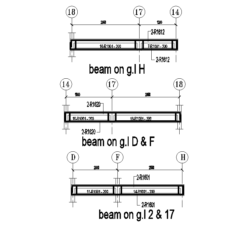 Beam section view is given in this Autocad drawing model. Download now ...