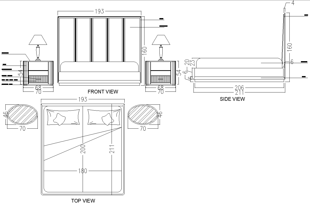 Bedroom Furniture CAD Block DWG AutoCAD file - Cadbull