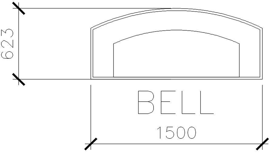 Bell design cad block in AutoCAD, dwg file. - Cadbull