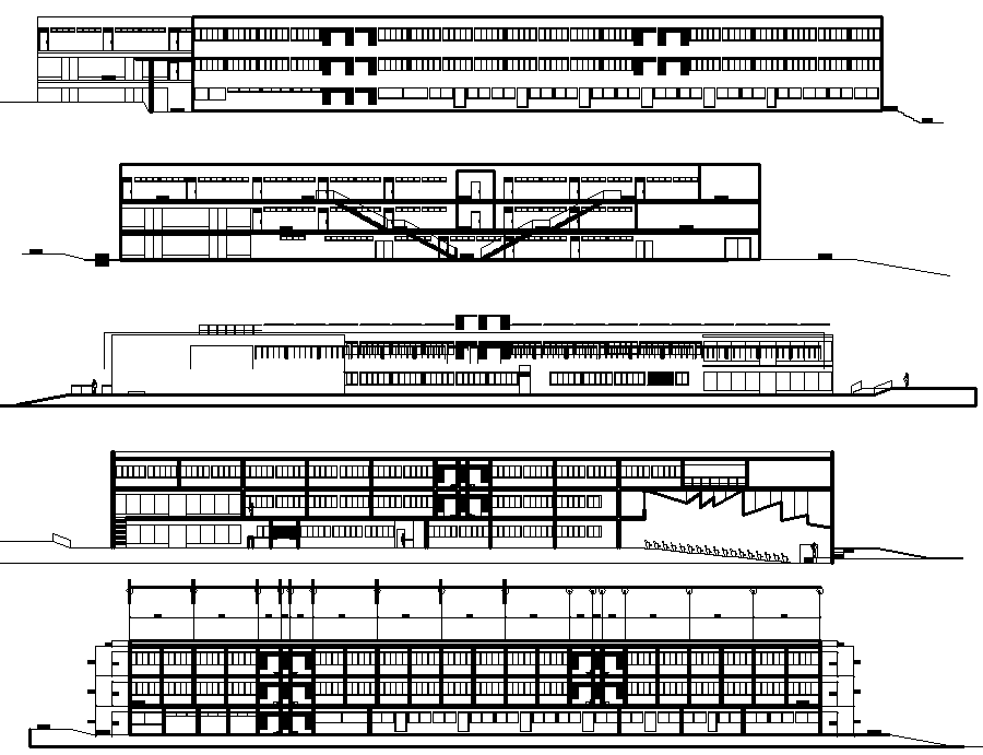 Big school layout plan dwg file - Cadbull