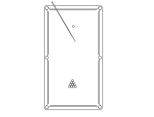 Billard table top view - Cadbull