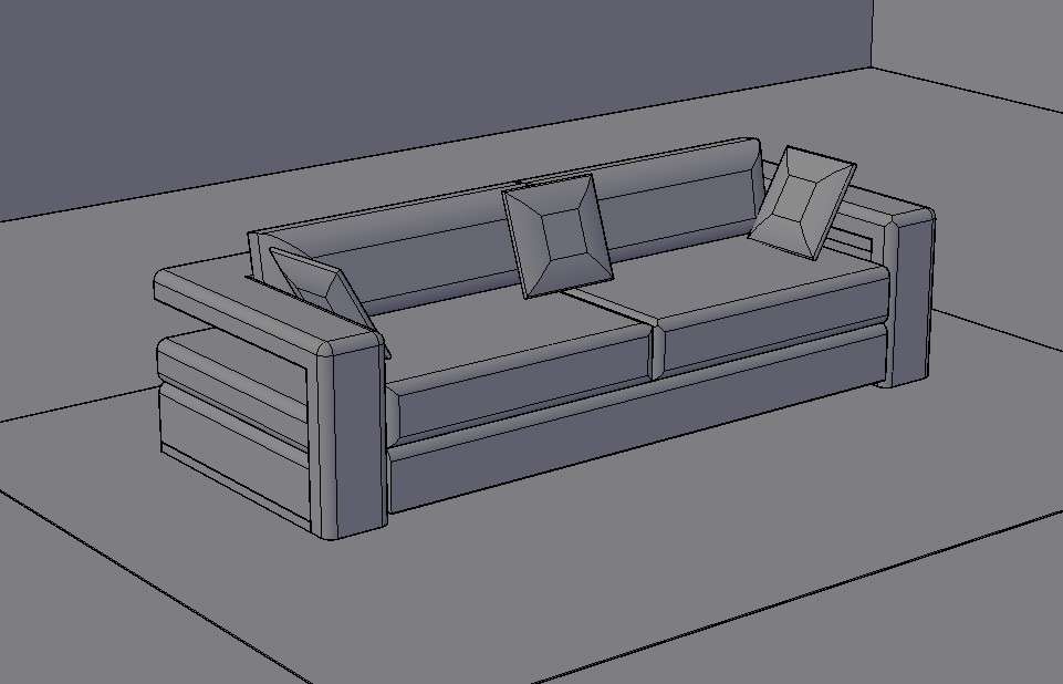 Provasi Armchair Sofa 3D Model for Download  CGSouqcom