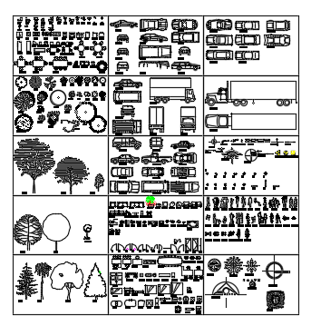 Blocks of furnitures vehicles and other blocks dwg file - Cadbull