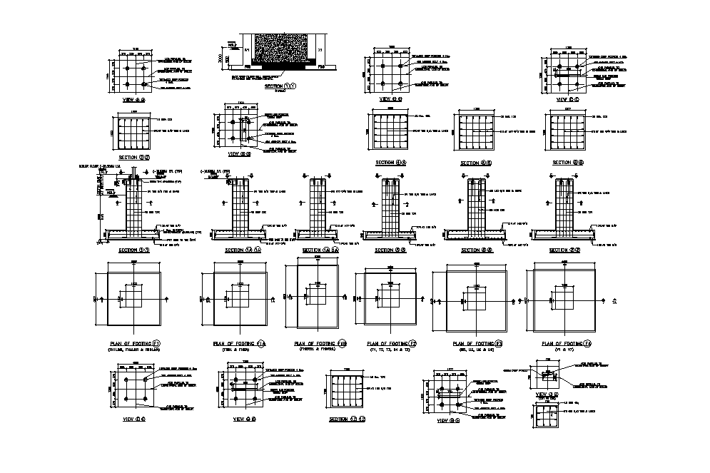 Boiler secondary structure layout details are given in this 2D Autocad ...