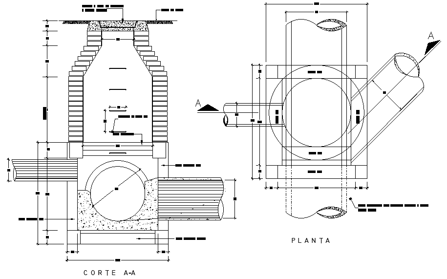 Box well structure detail drawing is given in this Autocad drawing file ...