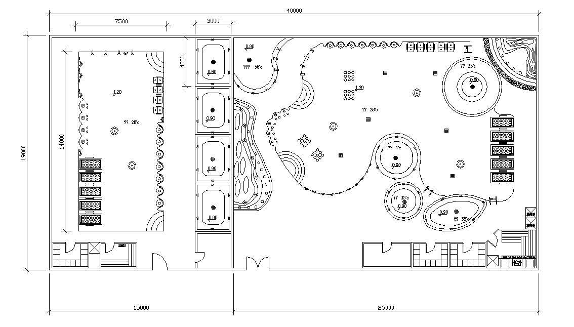 Building Area Landscaping Plan CAD File Free Download - Cadbull