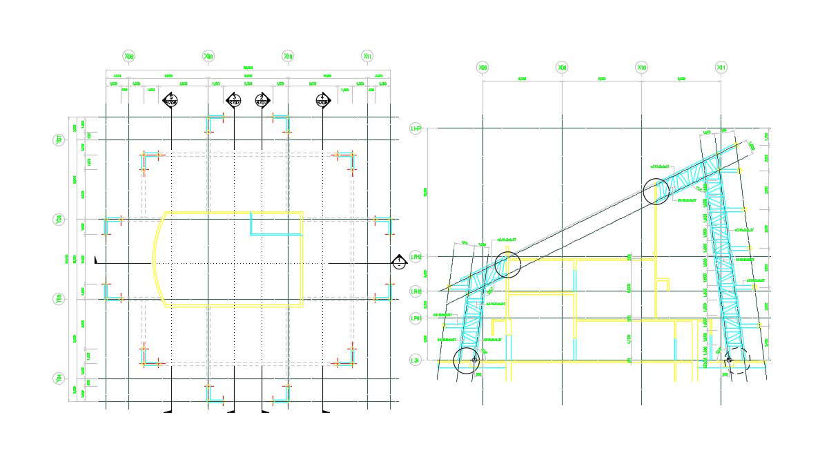 Building Construction AutoCAD Plan - Cadbull