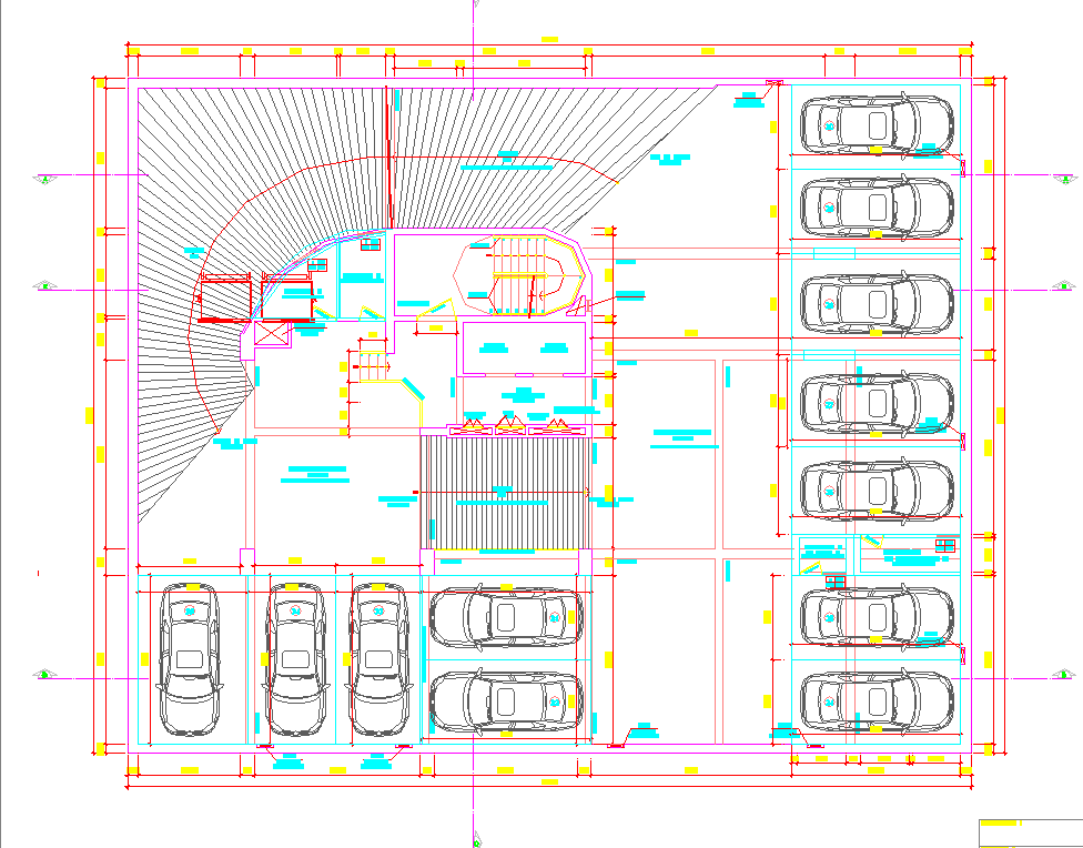 Чертеж парковки dwg