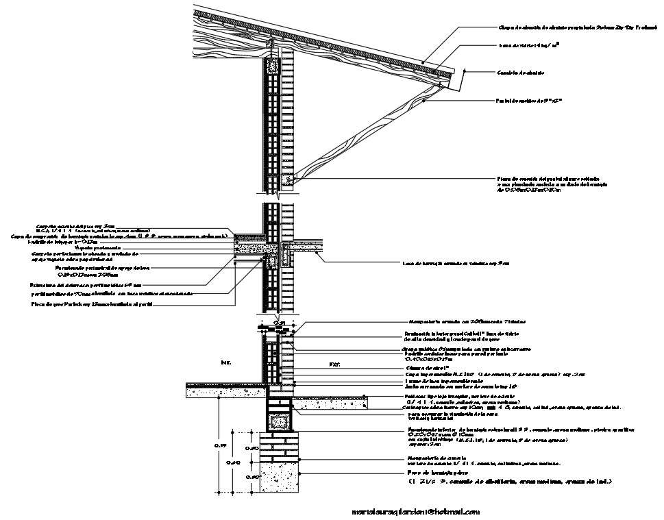 Building Section Detail - Cadbull