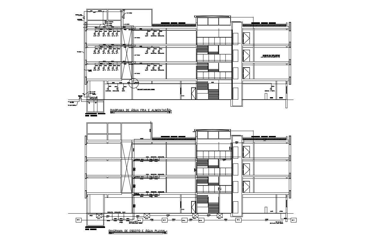 Building Section Details DWG File Free Download - Cadbull