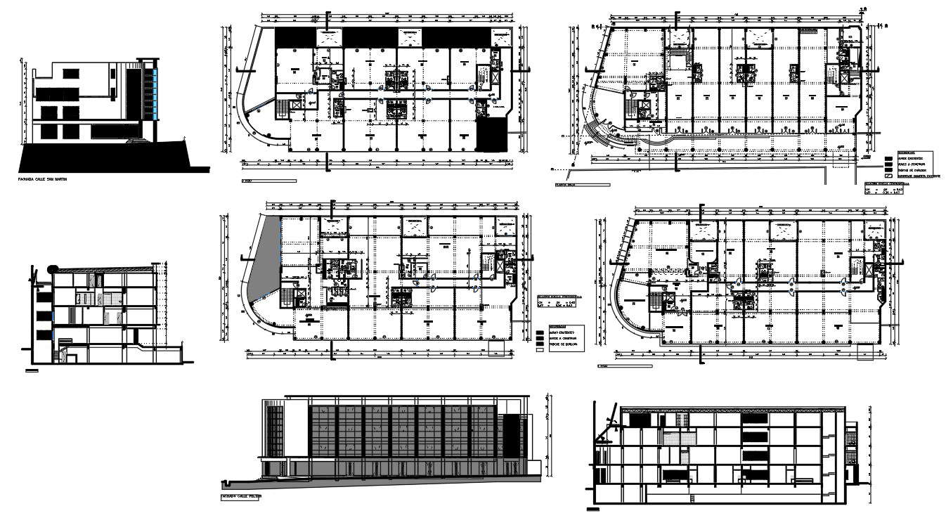 Building Section and Layout plan With AutoCAD File - Cadbull