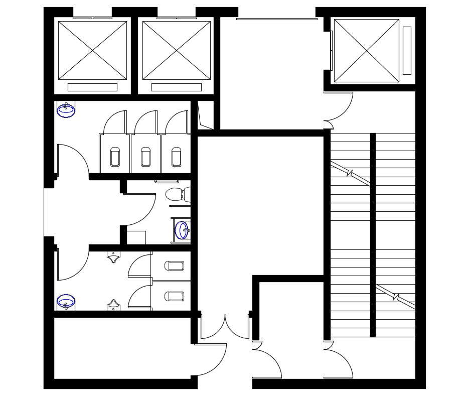 Building Service Design Layout CAD Plan Download - Cadbull