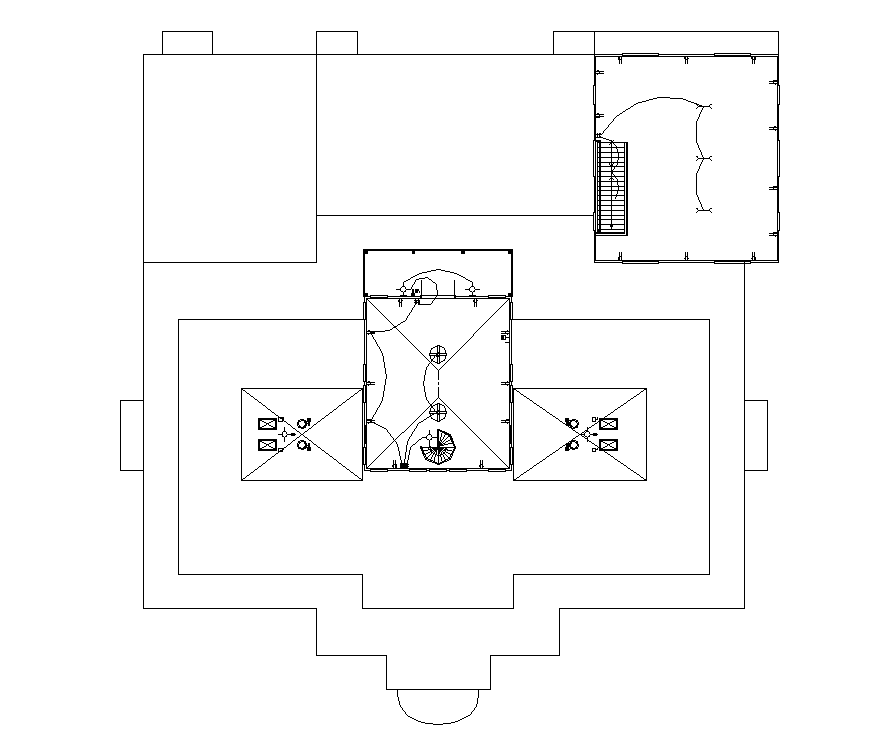 Building plan and electrical installation detail 2d view layout file