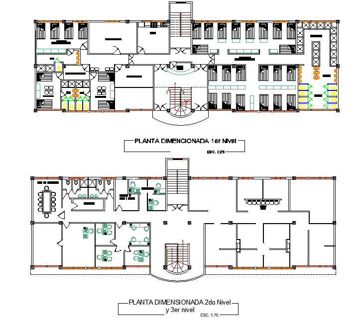 Building plan detail dwg file - Cadbull