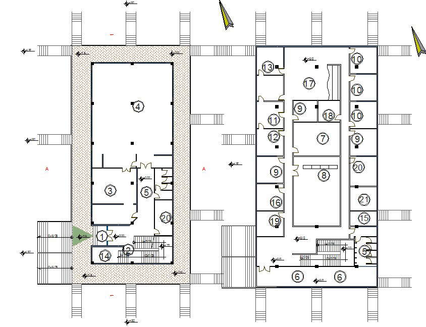 Building plan detail dwg file - Cadbull