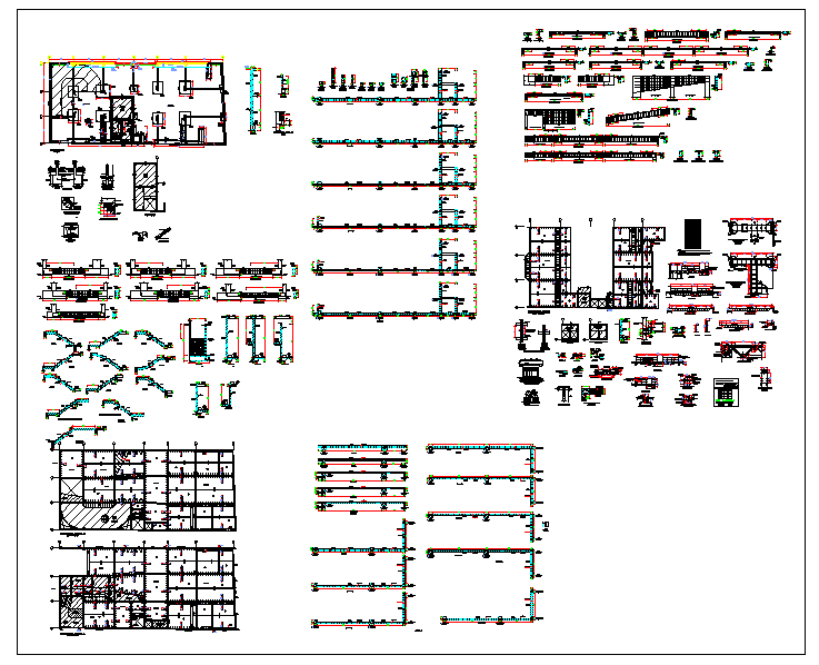 Building planning and structural design detail dwg file - Cadbull