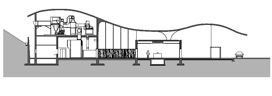 Bungalow Section Plan Dwg File - Cadbull