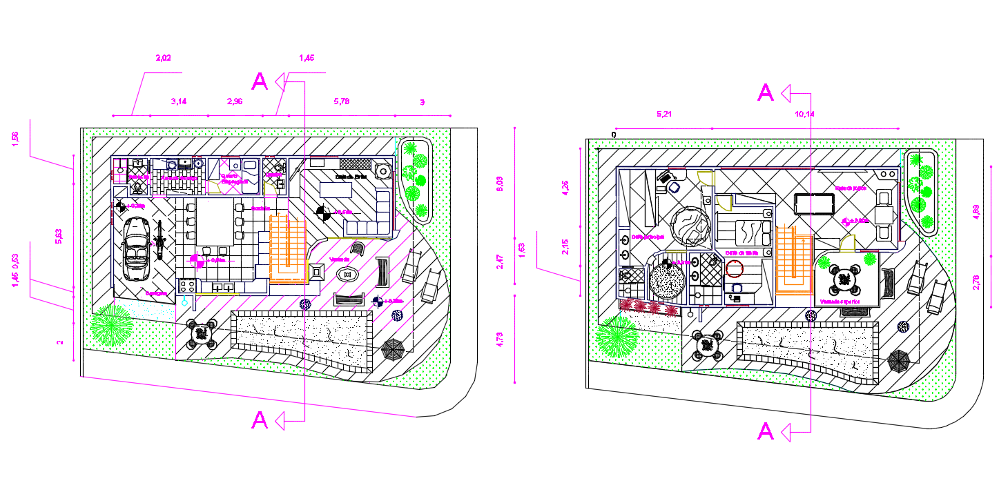 Bungalow Cad Plan - Cadbull