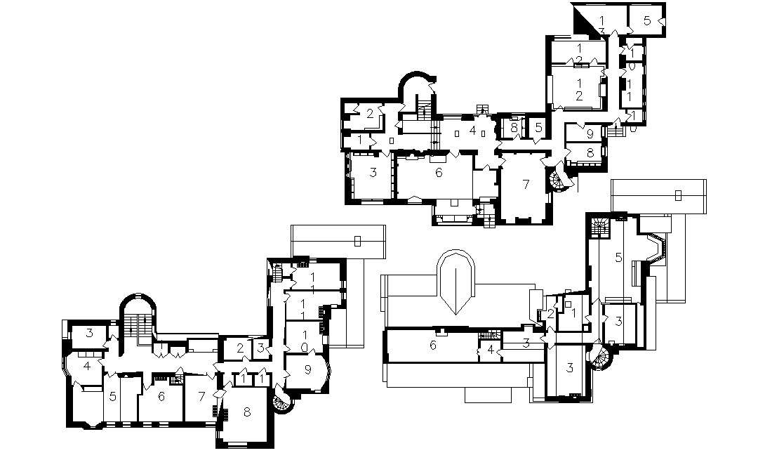 Bungalow Design 2d CAD Plan - Cadbull