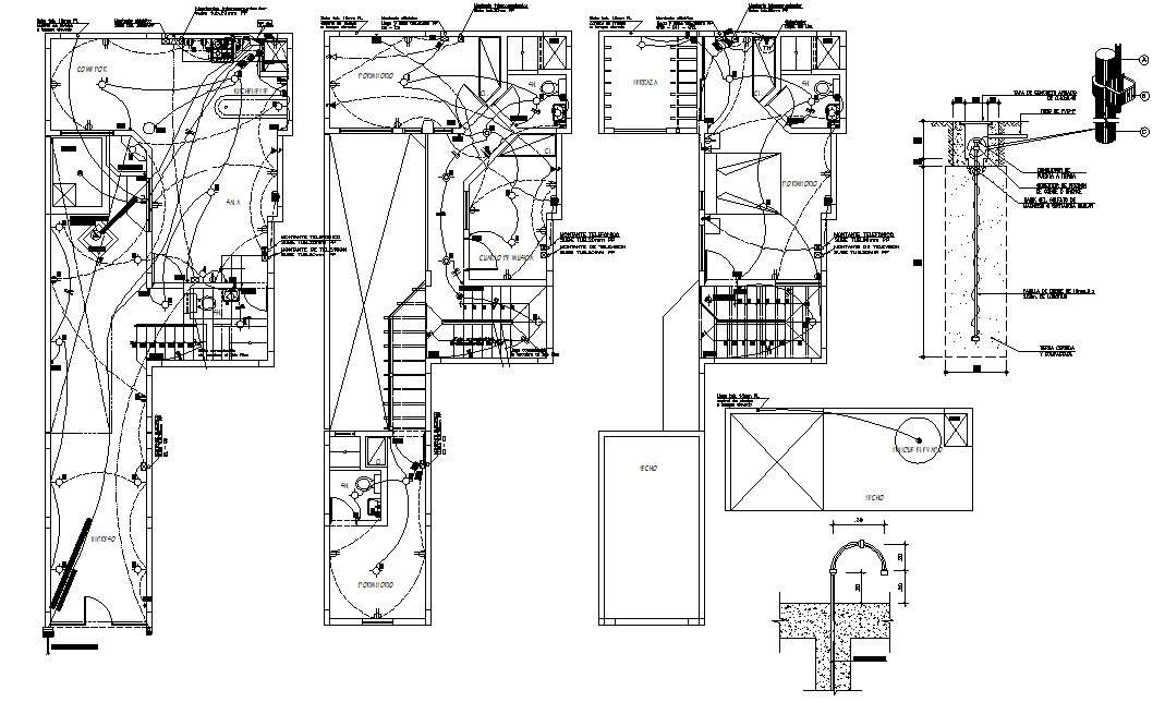 bungalow-electrical-wiring-plan-cad-drawing-cadbull