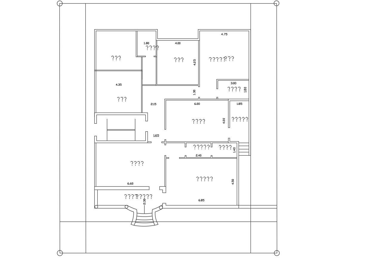 Convert image pdf to autocad floor plan drawing with scale by Rashid1148 |  Fiverr