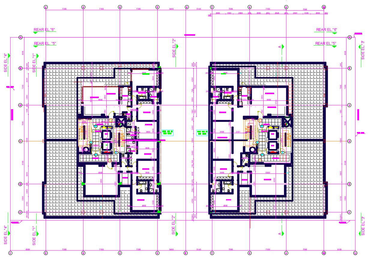 Bungalow House Cad Plan Dwg - Cadbull