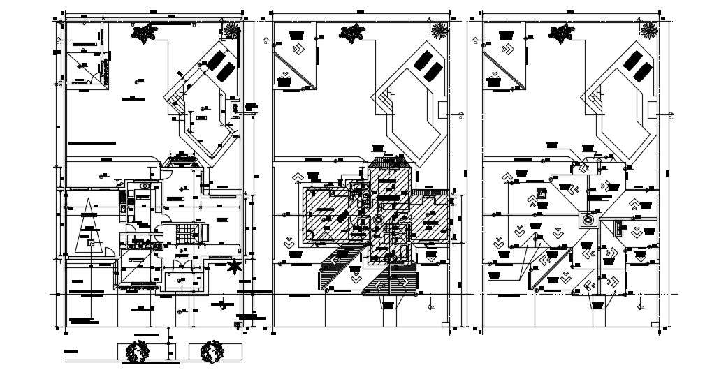  Bungalow  House  Design With Floor Plan  AutoCAD  File  Cadbull