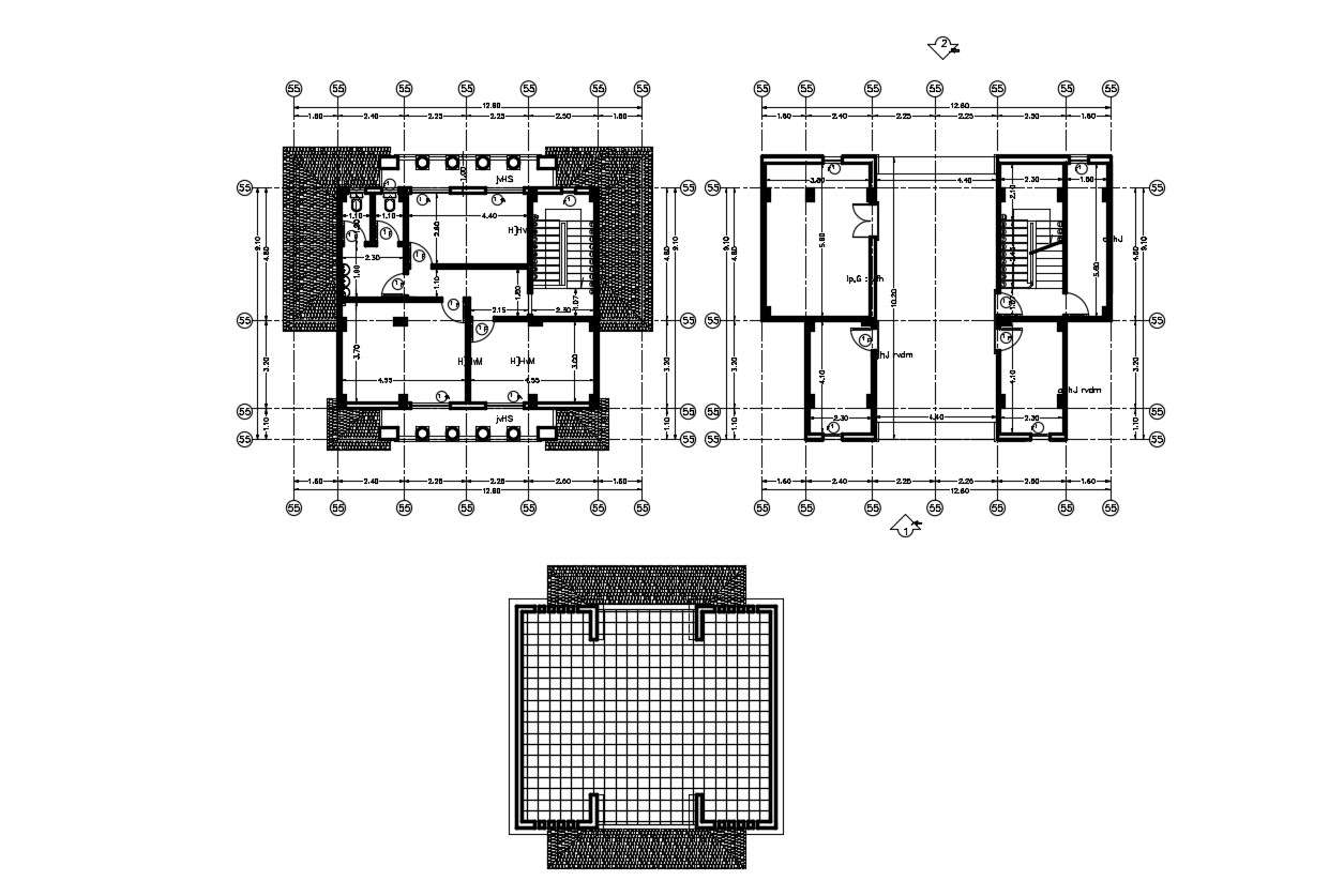  Bungalow  House  Design With Floor  Plan  AutoCAD  File Cadbull