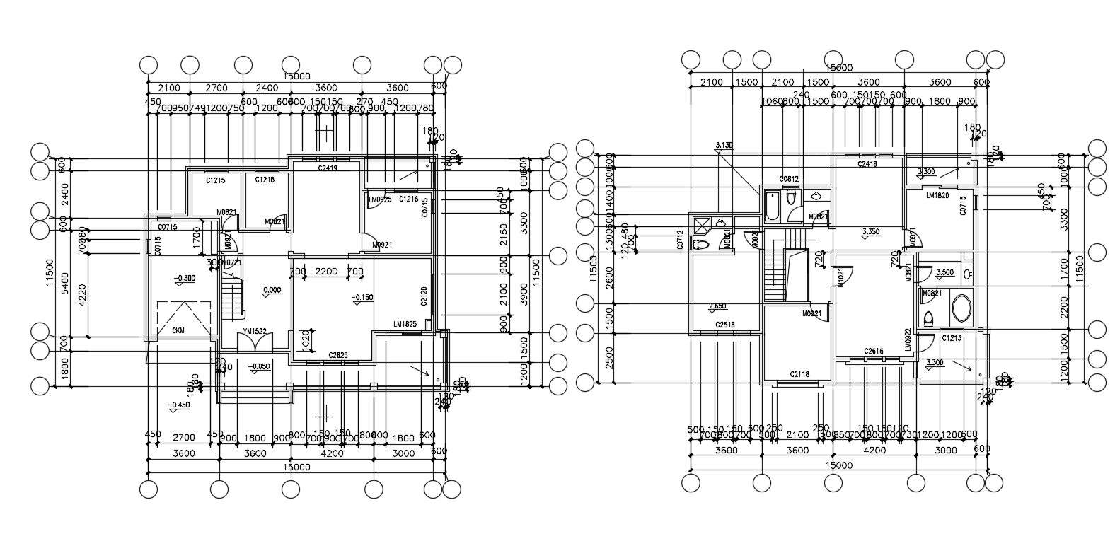 Bungalow House Design With Working Drawing AutoCAD File - Cadbull