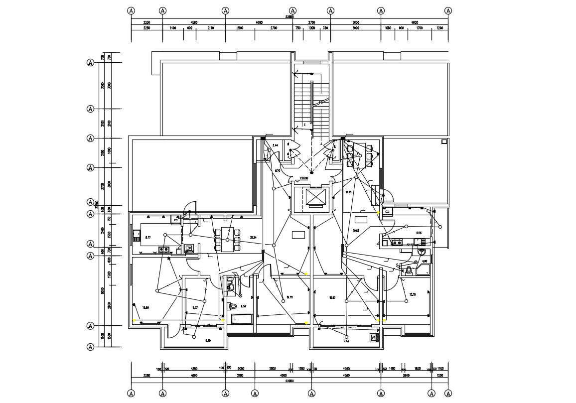 bungalow-layout-electrical-wiring-plan-cad-file-download-cadbull