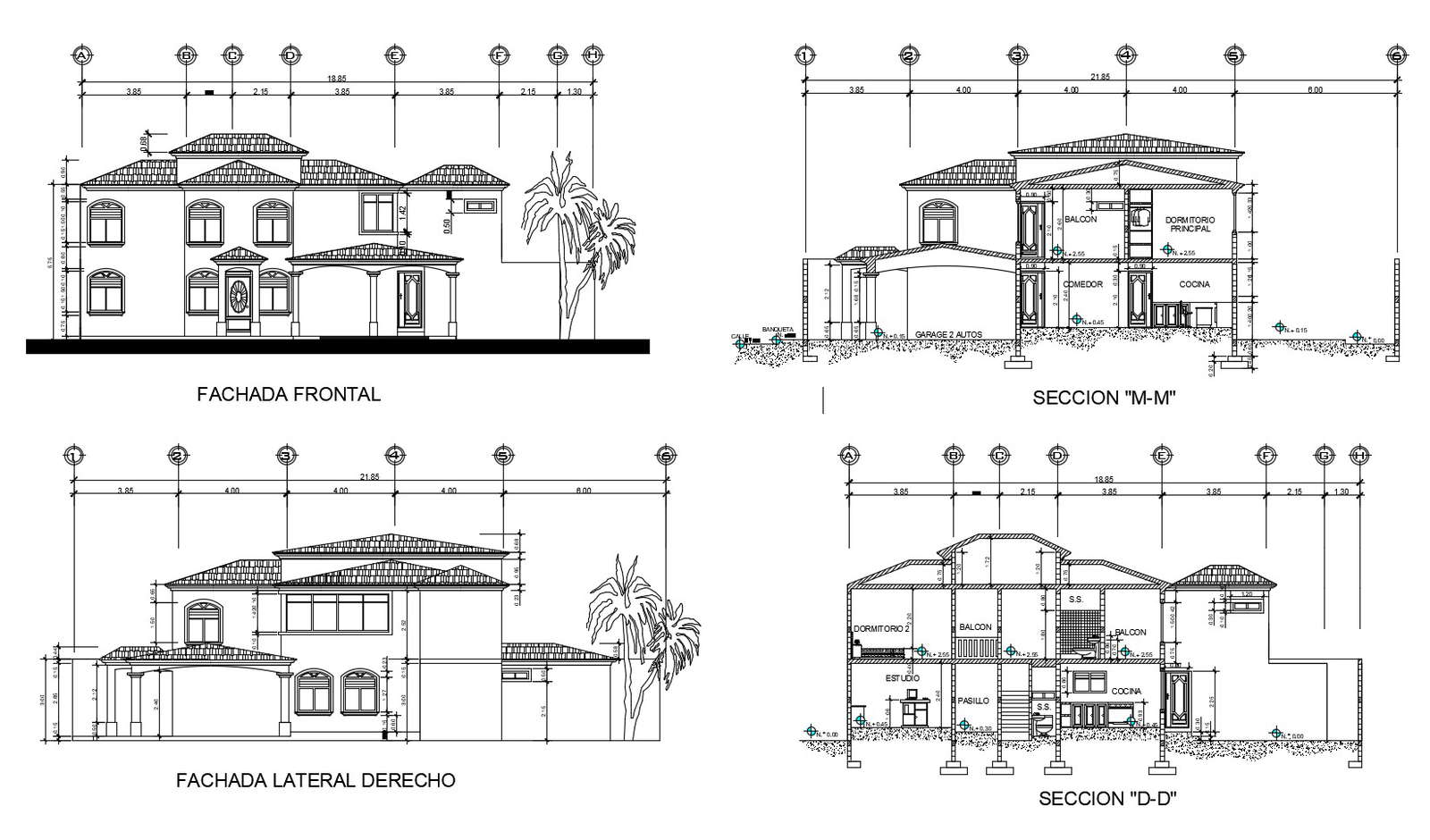 bungalow-elevation-in-autocad-file-cadbull