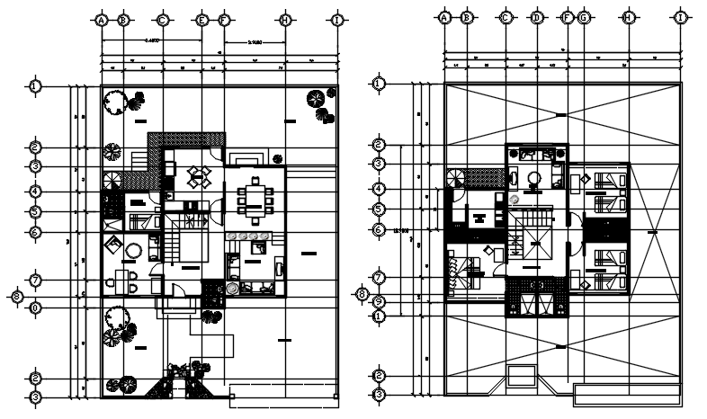 Bungalow plan 15.00mtr x 19.08mtr with detail dimension in dwg file ...
