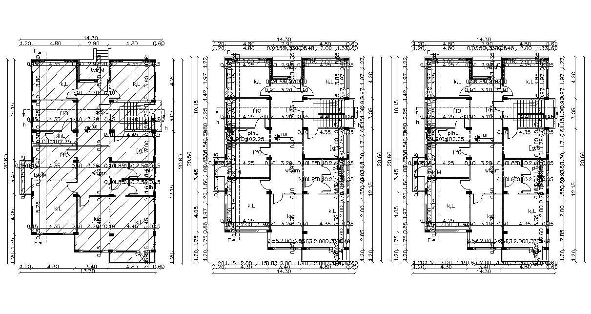 Bungalow House Floor Plan AutoCAD Drawing File - Cadbull