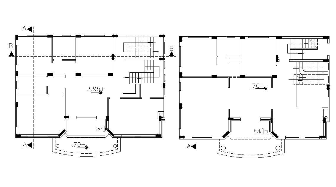  Bungalow  House  Floor Plan  Of AutoCAD  File  Cadbull