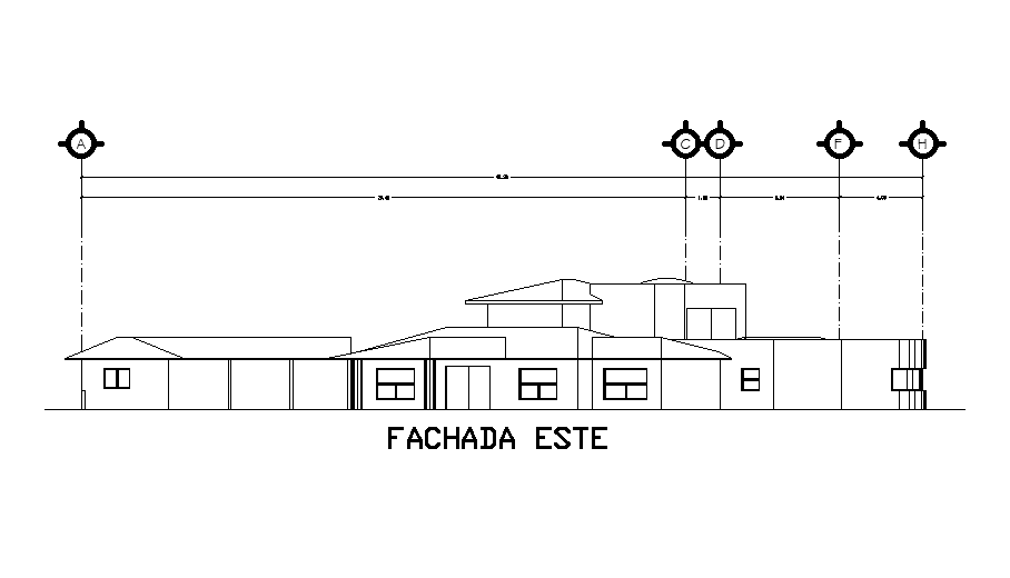 Bungalow exterior elevation detail drawing provided in this AutoCAD ...