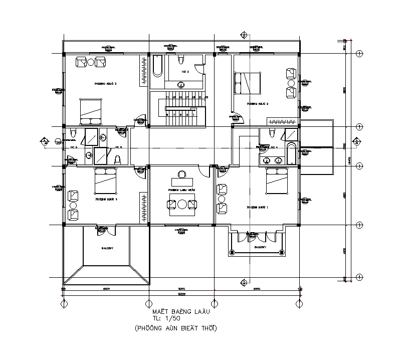 Bungalow furniture plan detail presented in this AutoCAD file. Download ...