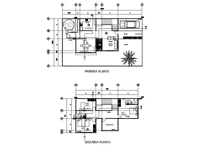 Bungalow plan drawing defined in this AutoCAD file. Download the ...