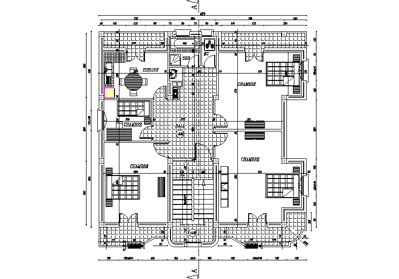 Bungalow second floor plan detail separated in this AutoCAD drawing ...