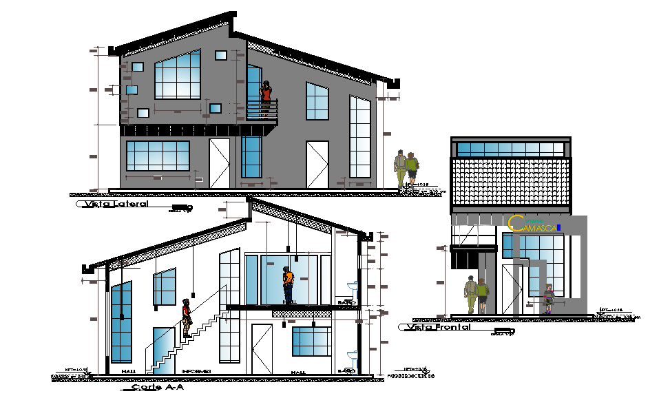 Bungalow Section Detail Drawing Specified In This Autocad File Download ...