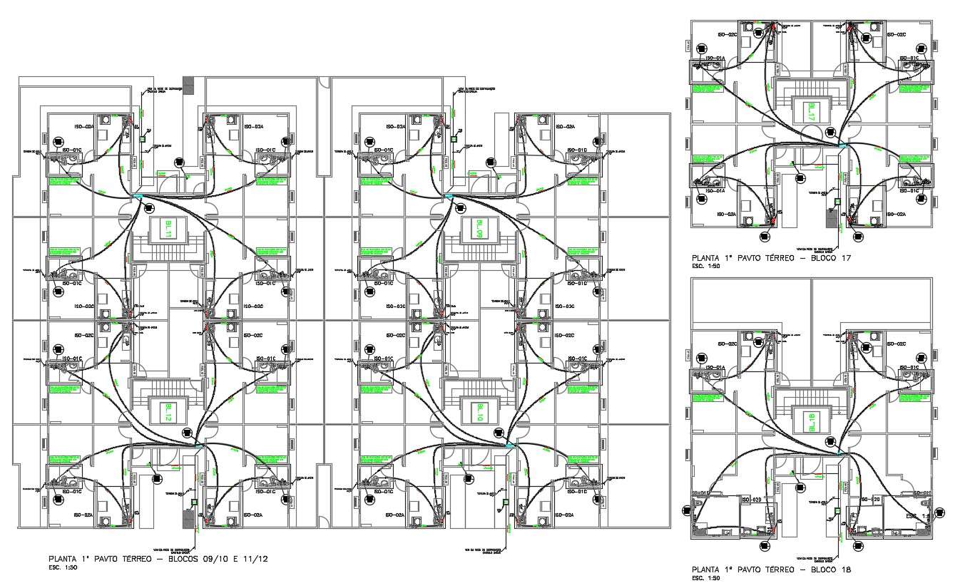 CAD Drawing Presented File of Living Residence Apartment Electrical Wiring Layout Plan - Cadbull