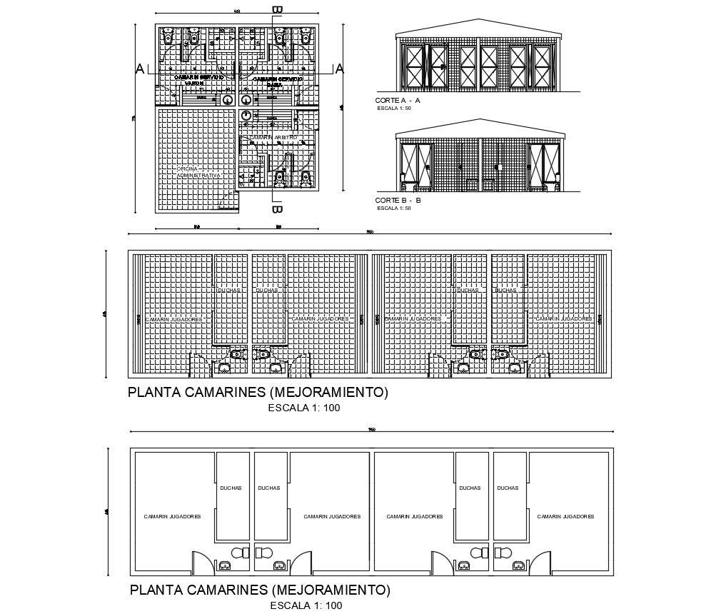 CAD plan and elevation drawings of sanitary public toilet dwg file ...