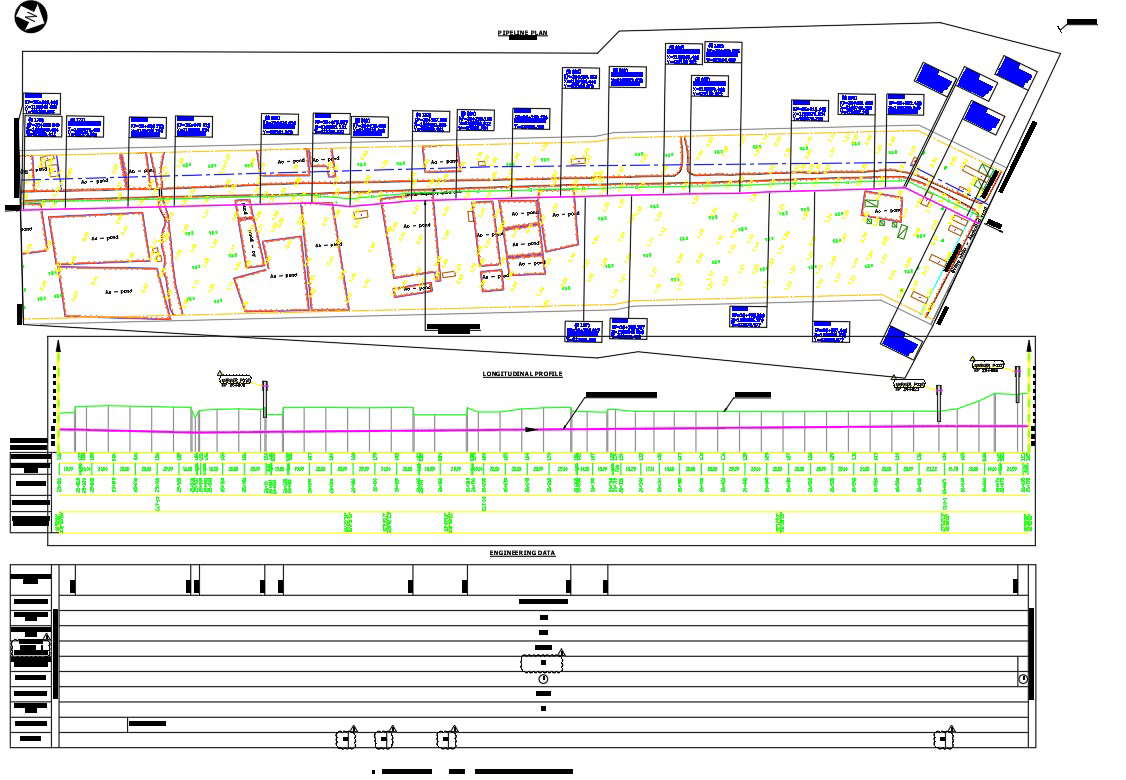 Cad Drawing Of Pipeline System Plan In Autocad Cad File Dwg File