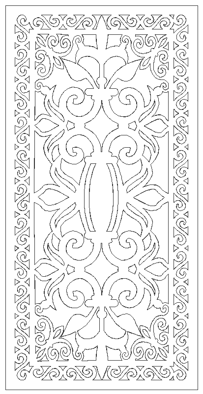 CNC design ideas geometric pattern DWG autoCAD drawing - Cadbull