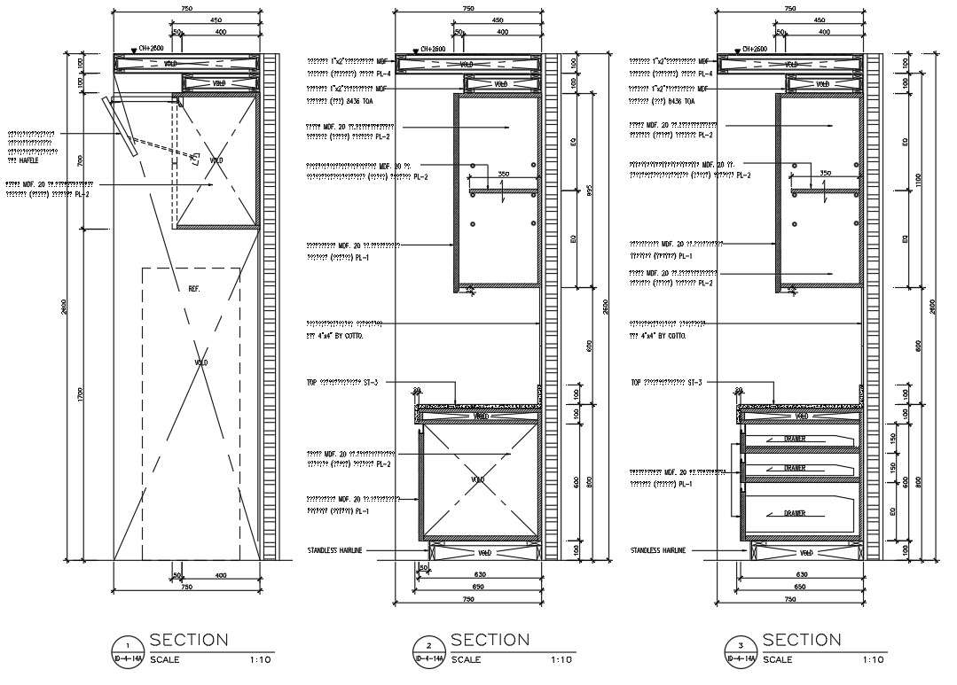 Tv Cabinet And Cupboard Auto Cad Drawing Details Dwg File Cadbull ...