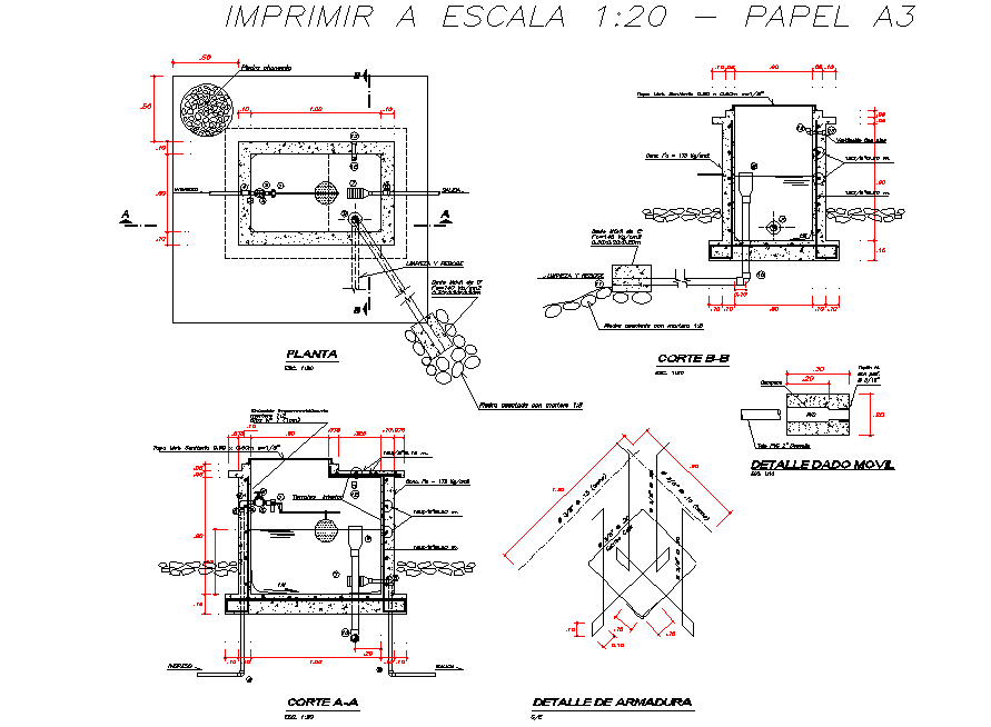 Camera breaks pressure plan and section layout file - Cadbull