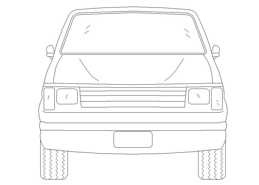 Car AutoCAD Drawing Free Download - Cadbull