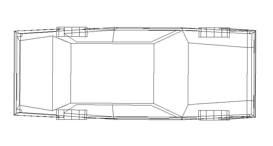 Car Top View Dwg File Cadbull