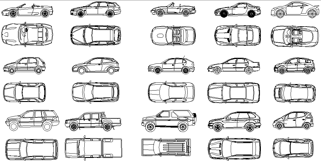 cad drawings of cool cars