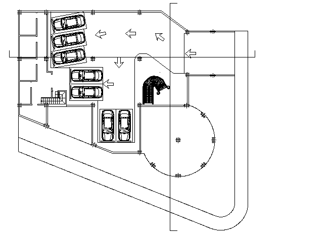 Car parking top view - Cadbull